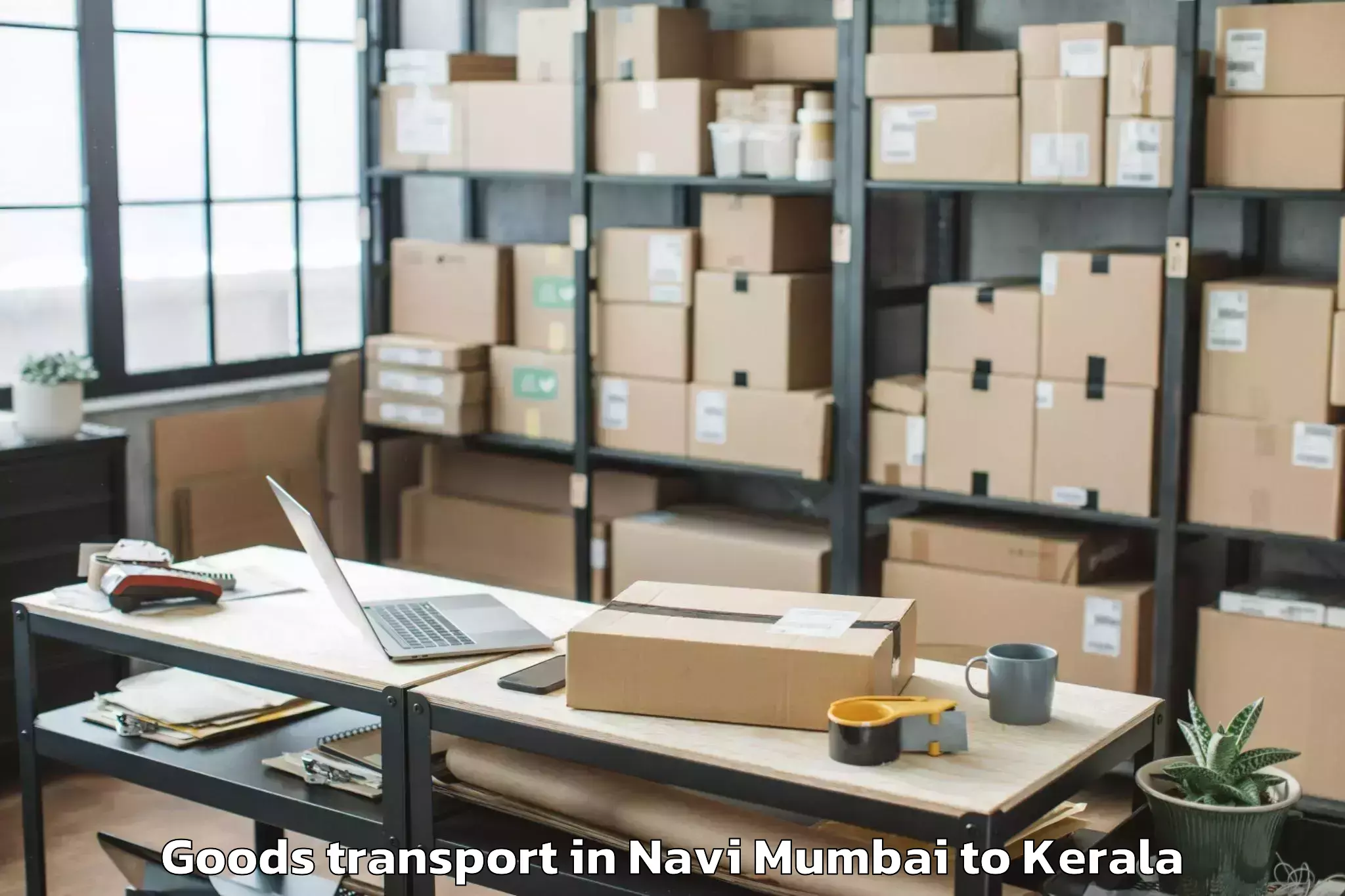 Book Navi Mumbai to Valavoor Goods Transport